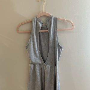 Gray flowy romper